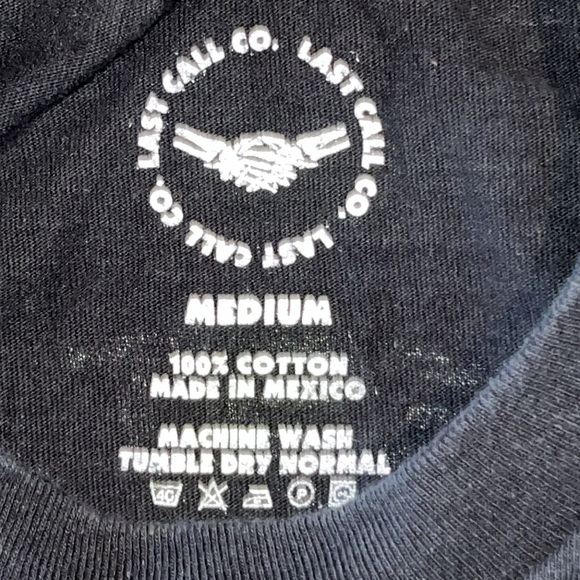 Last Call CO. Black Graphic Men's T-Shirt - Picture 3 of 5